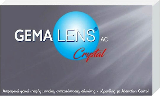 Stand Gema Gemalens Crystal 3 Μηνιαίοι Φακοί Επαφής Σιλικόνης Υδρογέλης με UV Προστασία