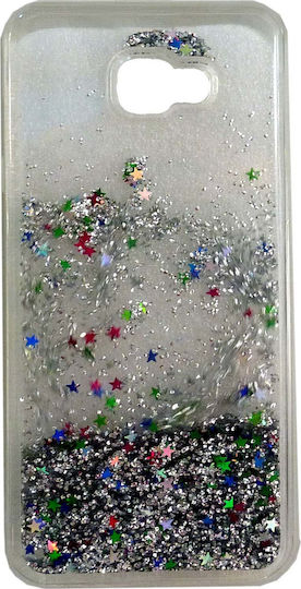 Back Cover Σιλικόνης Ασημί (Galaxy J4+)
