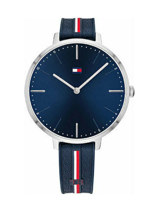 Tommy Hilfiger Alexa Watch with Navy Blue Rubber Strap