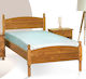 No9 Double Bed Upholstered with Fabric for Mattress 160x190cm Colour Options