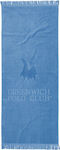Greenwich Polo Club 2878 Strandtuch Baumwolle Blau mit Fransen 170x70cm.
