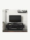 TV-Ständer Sarakino Schwarz M120xP30xH44cm
