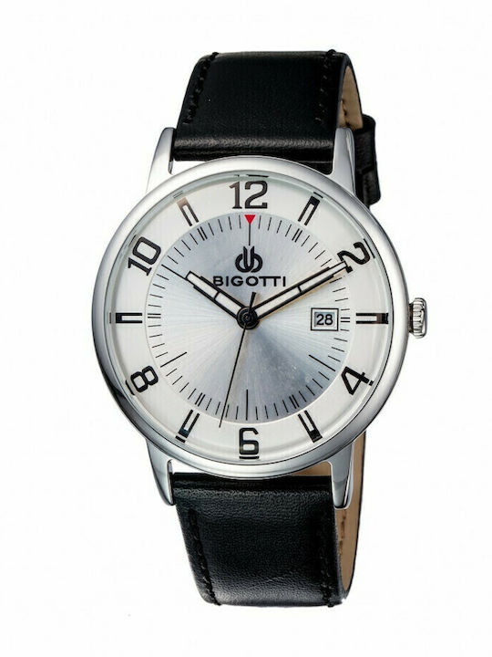 Bigotti Milano Watch Battery with Leather Strap Bigotti Milano Watch Battery with Leather Strap