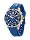 Sector 230 Men's Watch 43mm Chronograph Battery with Blue Rubber Strap