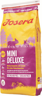 Josera Adult Mini Deluxe 15kg Trockenfutter ohne Getreide für erwachsene Hunde kleiner Rassen mit Lamm und Kartoffeln