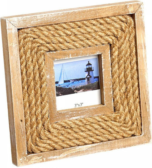 JK Home Decoration Fotorahmen Hölzernes mit Beige Rahmen 2 Stück