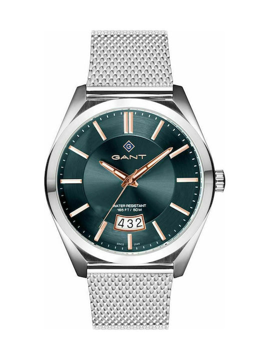 Gant Stanton Watch Battery with Silver Metal Bracelet