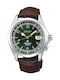 Seiko Prospex Ανδρικό Ρολόι 39.5mm Αυτόματο με Καφέ Δερμάτινο Λουράκι