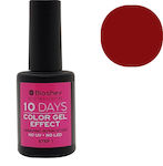 Bioshev Professional 10 Days Color Gel Effect Gloss Βερνίκι Νυχιών Μακράς Διαρκείας Κόκκινο 018 11ml