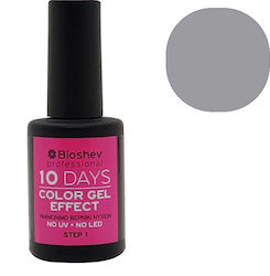 Bioshev Professional 10 Days Color Gel Effect Gloss Βερνίκι Νυχιών Μακράς Διαρκείας Γκρι 057 11ml