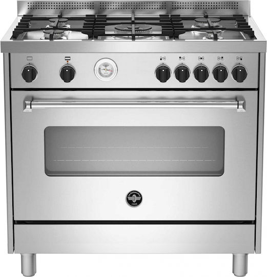 La Germania AMN96 5 G X T Gas- & Elektroherd 115Es B89.7cm. Inox