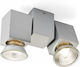 Rendl Light Studio Marvel II With Tilt Function Doppel Spot mit Fassung GU10 in Silber Farbe