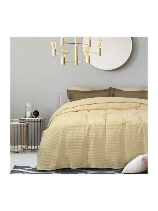 Das Home 0434 Κουβέρτα Πικέ Υπέρδιπλη 230x250εκ. Εκρού