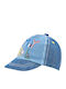 Mayoral Kids' Hat Jockey Fabric Logo Animals Blue