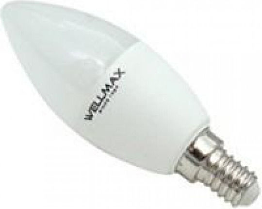 Wellmax LED Bulb 5W for Socket E14 and Shape C37 Cool White 400lm