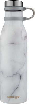 Contigo Couture Glas Thermosflasche Rostfreier Stahl BPA-frei Weiß 590ml mit Mundstück 2104548