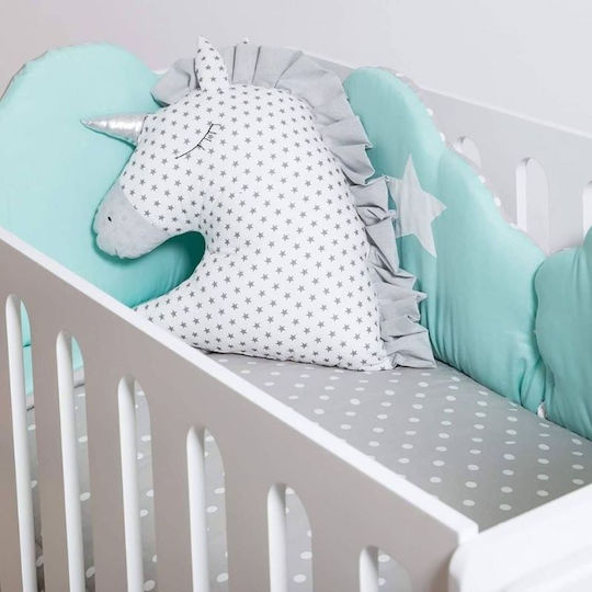 Baby Star Cloud Πάντα Κλασική Εσωτερική Πράσινη 40x190cm