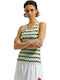 Ellesse Vincere Women's Blouse Sleeveless with V Neckline Green