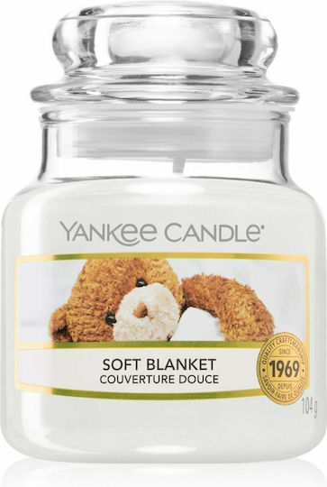 Yankee Candle Αρωματικό Κερί σε Βάζο με Άρωμα Soft Blanket Λευκό 104gr