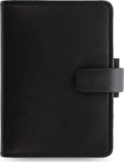Filofax Saffiano Mini Organizator Negru De piele 9.5x12.3cm Negru