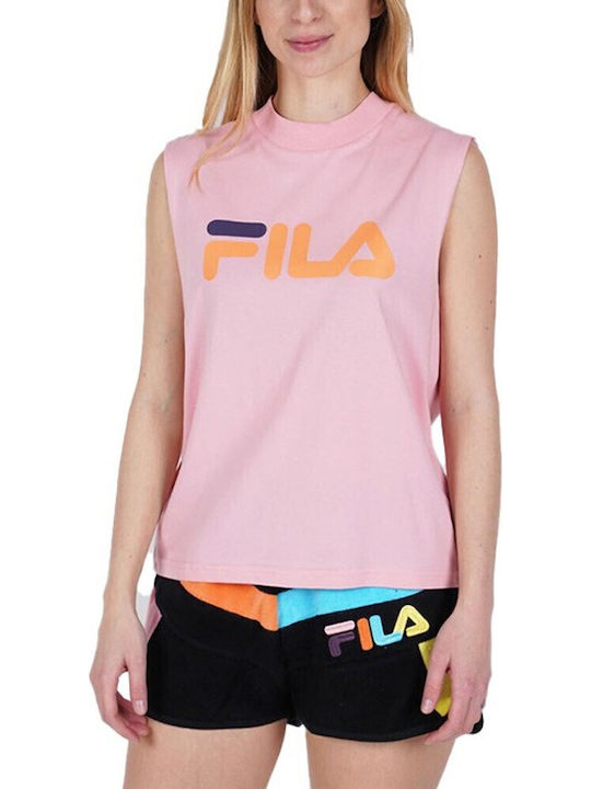Helena Women's Summer Cotton Sleeveless Pink Blouse