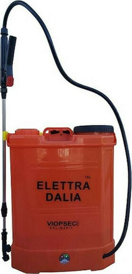 Viospec Εlletra Dalia Backpack Sprayer 12V with Battery 8Ah with Capacity 16lt 4bar