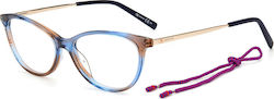 Missoni Damen Brillengestell Schmetterling Brau...