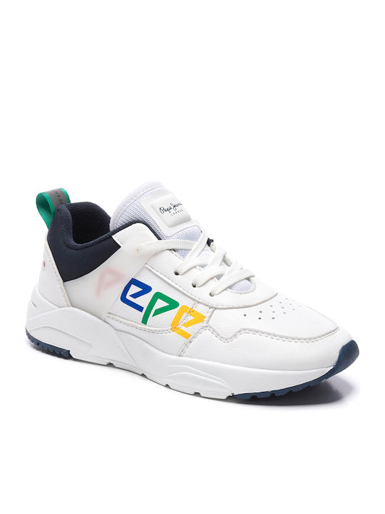 David Kinder Sportschuhe Tennis mit Schnürsenkeln Weiß