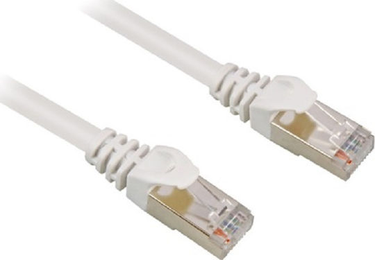 Anga U/UTP Cat.6e (High Speed) Καλώδιο Δικτύου Ethernet 0.5m Λευκό