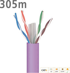 Televes 2123 U/UTP Кат.6 Мрежов Кабел Ethernet 305м Лилав