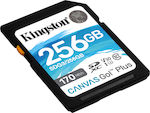 Kingston Canvas Go Plus SDXC 256GB Clasa 10 U3 V30 A2 UHS-I