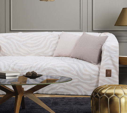 Greenwich Polo Club 2742 Three-Seater Sofa Throw Jacquard 180x300cm Beige