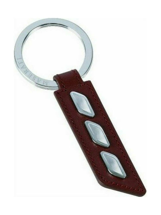 Maserati Black Leather Keychain Maserati Black Leather Keychain
