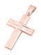 14K Rose gold men's cross, T03219