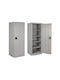 Single Door Wardrobe Metallic Galvanized with 4 Shelves 52x45x100cm