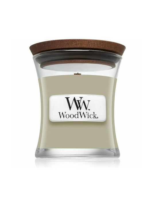 WoodWick Duftkerze Gefäß mit Duft Kamingespräch Gray 85gr 1Stück