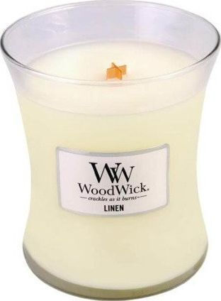 WoodWick Ароматична Свещ от Соя Бельо в Буркан с Аромат Бельо 275гр