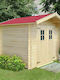 Wooden Garden Shed L2.46xW2.96xH2.38m