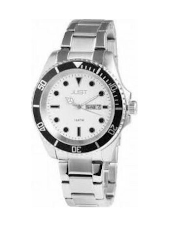 Just Watch Watch Battery with Silver Metal Bracelet JU20039-002