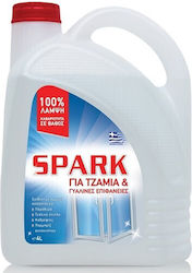 Spark Professional Cleaning Liquid Τζαμιών Λευκό 4lt