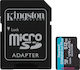 Kingston Canvas Go Plus microSDXC 512GB Class 10 U3 V30 A2 UHS-I with Adapter