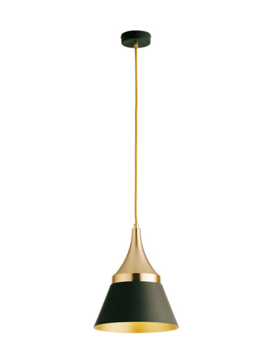 Viokef Menta Pendant Light Single-Light Bell for Socket E27 Black