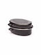 Homestyle Dutch Oven Oval Made of Aluminum with Grill 38x28cm 1pcs
