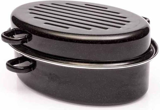 Homestyle Dutch Oven Oval mit Grillrost 38x28cm 1Stück