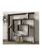 Bibliothek Ithaki Braun 125x22x130cm