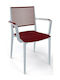 Scaun de exterior Polipropilenă Kalipa B Grey-Bordeaux 56x48x82cm