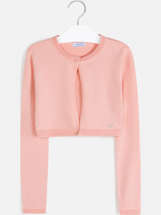 Kids Bolero Knitted Pink