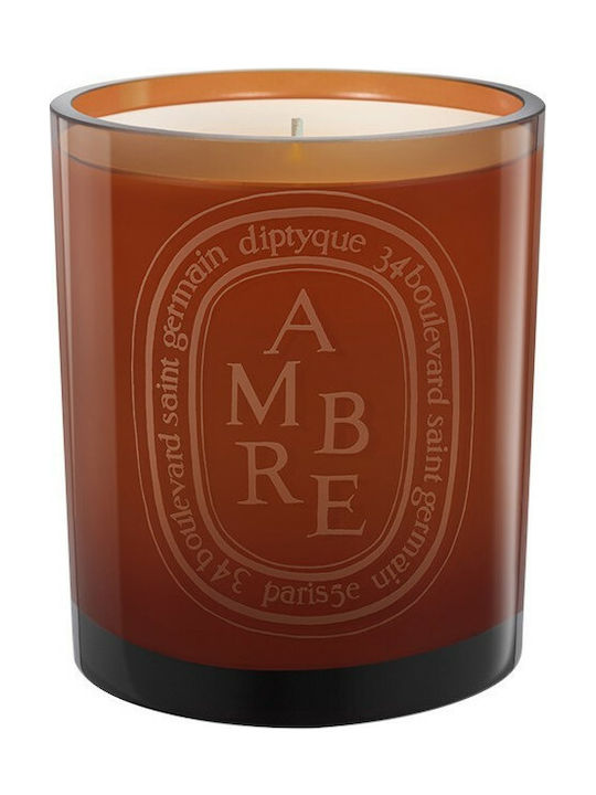 Diptyque Scented Candle Jar with Scent Ambre Brown 300gr 1pcs