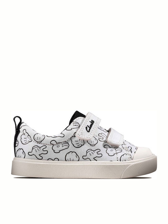 City Glove Kinder Sneakers Anatomisch mit Klettverschluss Weiß
