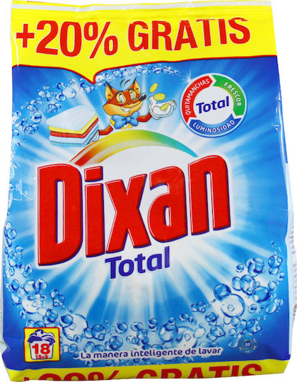 Dixan Total Laundry Detergent Powder 0.99kg (18 Measuring Cups)